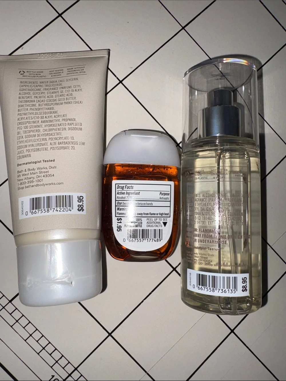 Bath & Body Works Snowflakes and Cashmere gift set 3 items all new